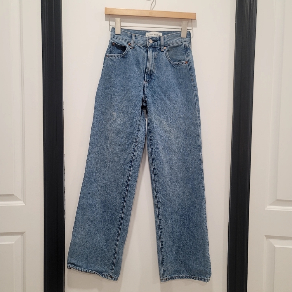 ​Aritzia Denim Forum The Farrah Hi-Rise Wide Leg Jeans Ozone Bleu 23 - Picture 6 of 17